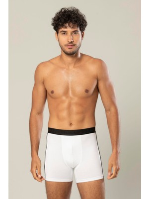 Erdem Erkek Beli Şeritli Pamuklu 6'lı Paket Boxer 1417