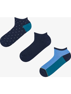 Penti Erkek Renkli Night Shift 3'lü Patik Çorap