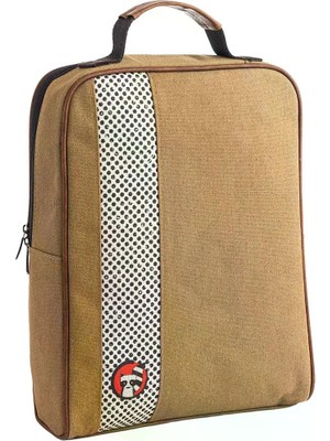 Pisikopat Modern Minimal Tasarımlı Rakun Desenli Sanatsal Panelli Canvas Laptop & Sırt Çantası