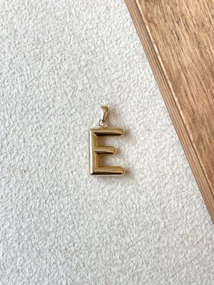 Rupen Kraft 14 Ayar Altın Balon Harf E Kolye Ucu Altın Balon E Harfi Altın Kolye Ucu Altın Harf