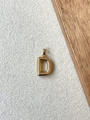 Rupen Kraft 14 Ayar Altın Balon Harf D Kolye Ucu Altın Balon D Harfi Altın Kolye Ucu Altın Harf