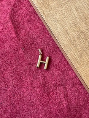 Rupen Kraft 14 Ayar Altın Balon Harf H Kolye Ucu Altın Balon H Harfi Altın Kolye Ucu Altın Harf