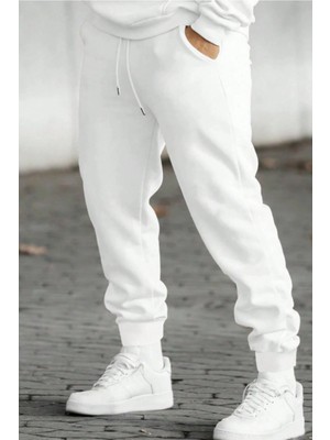 Tarz Cool Unısex Regular/normal Kesim Paçası Lastikli Içi Polar/sıcak Tutan Eşofman Altı