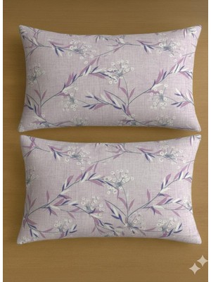 Belsina Ranforce 2 Adet Yastık Kılıfı 50X70 cm Lavanta