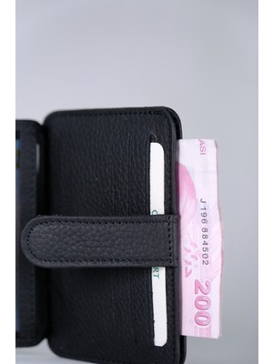 Boleine Unisex Deri Kartlık Ares BL2003 Siyah