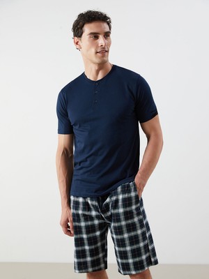 Lc Waikiki Yeni Sezon Standart Kalıp Erkek Şortlu Pijama Takımı