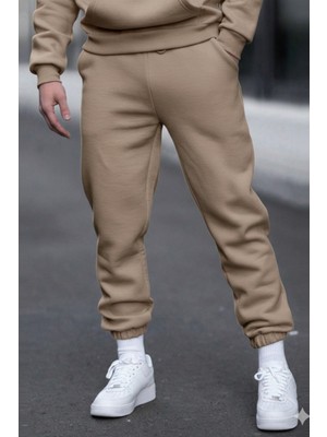 Tarz Cool Unısex Regular/normal Kesim Paçası Lastikli Içi Polar/sıcak Tutan Eşofman Altı