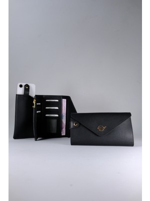 Boleine Kadın Büyük Boy Cüzdan Maria BL2002 Siyah