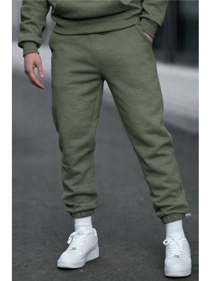 Tarz Cool Unısex Regular/normal Kesim Paçası Lastikli Içi Polar/sıcak Tutan Eşofman Altı