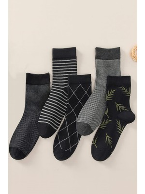 5 Çift Erkek Renkli Soket Çorap