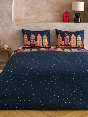 Lc Waikiki Yeni Sezon Yılbaşı Temalı Pamuklu Çift Kişilik Nevresim Seti