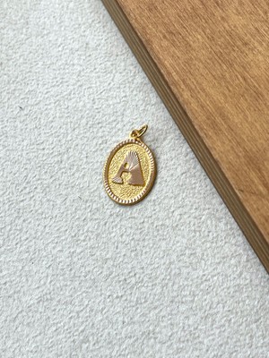 Rupen Kraft 14 Ayar Altın Oval Harf A Kolye Ucu Altın Oval A Harfi Kolye Ucu Altın Harf Altın Uç