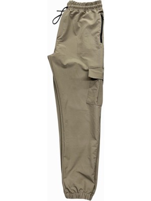Genel Haki Renk Dokuma Kargo Pantolon