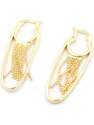 Vexor Zincir Sallantılı Küpe - Altın