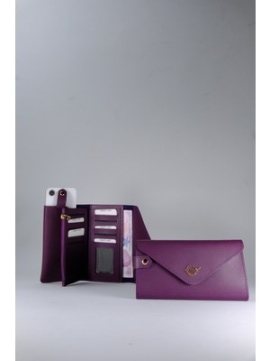 Boleine Kadın Büyük Boy Cüzdan Maria BL2002 Mürdüm