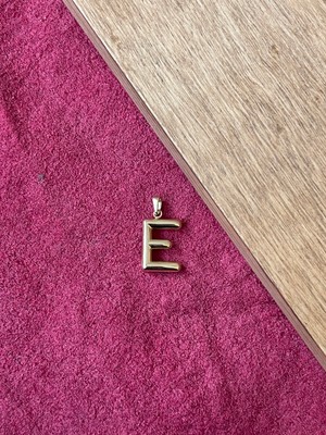 Rupen Kraft 14 Ayar Altın Balon Harf E Kolye Ucu Altın Balon E Harfi Altın Kolye Ucu Altın Harf