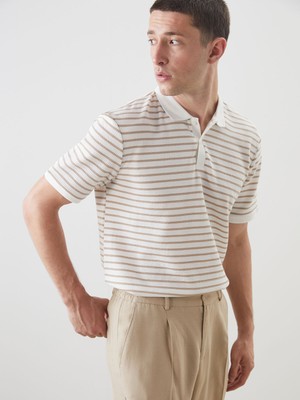 Lc Waikiki Yeni Sezon Polo Yaka Çizgili Erkek Tişört