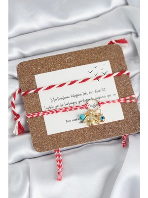 İsmiyle Al Marteniçka Bileklik 2'li Kırlangıç ve Nazarlı Model