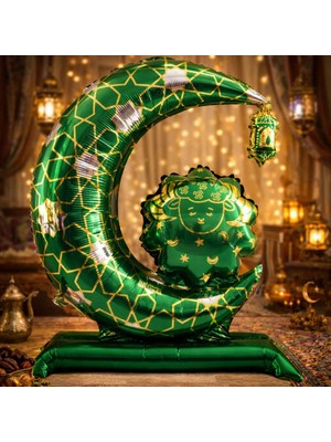 Okavango Ramazan Süsleri, Ramazan Süsü, Ramazan Süsleri Ay Şekilli Camili Folyo Balon