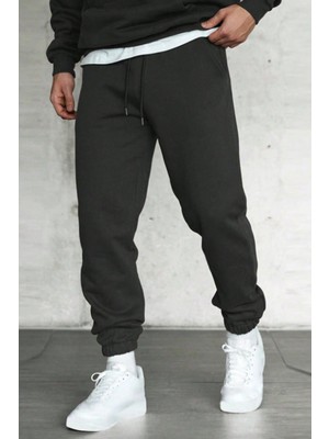 Tarz Cool Unısex Regular/normal Kesim Paçası Lastikli Içi Polar/sıcak Tutan Eşofman Altı