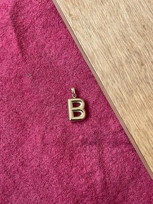 Rupen Kraft 14 Ayar Altın Balon Harf B Kolye Ucu Altın Balon B Harfi Altın Kolye Ucu Altın Harf