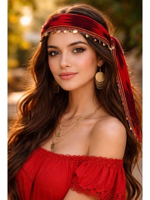 Seymen Bıçakçılık Yöresel El Yapımı Bandana | Geleneksel Desenli Saç Aksesuarı | Çocuk & Yetişkin Uyumlu