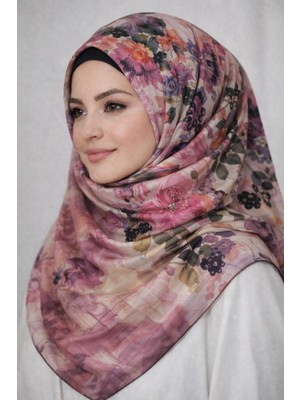 Miray Nevada Büyük Boy Organik Pamuk Eşarp - 120 x 120 - 06253 09