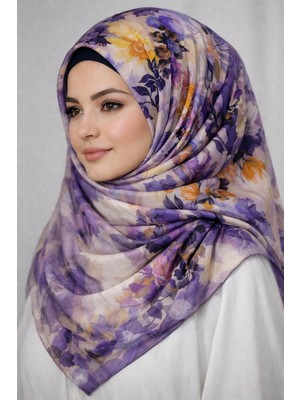 Miray Nevada Büyük Boy Organik Pamuk Eşarp - 120 x 120 - 06253 06