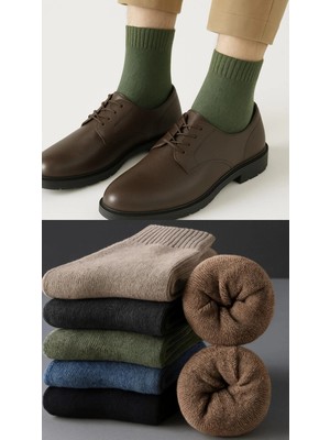 5 Çift Unisex Kışlık Havlu Çorap