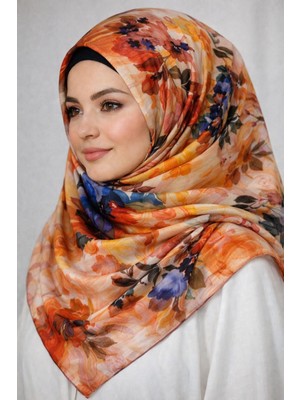 Miray Nevada Büyük Boy Organik Pamuk Eşarp - 120 x 120 - 06253 07