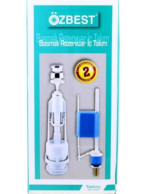 Flamex Özbest Su Tasarruflu Basmalı Klozet Rezervuar Iç Takımı - Uyumlu ve Dayanıklı