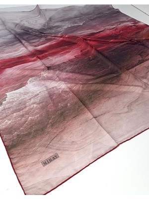 Miray Nevada Büyük Boy Organik Pamuk Eşarp - 120 x 120 - 06252 10