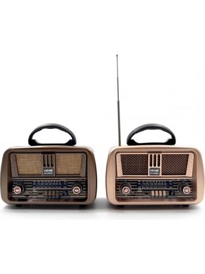 Flamex Klasik Taşınabilir Model Nostaljik Radyo