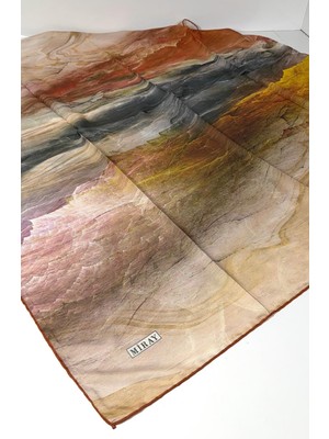 Miray Nevada Büyük Boy Organik Pamuk Eşarp - 120 x 120 - 06252 11