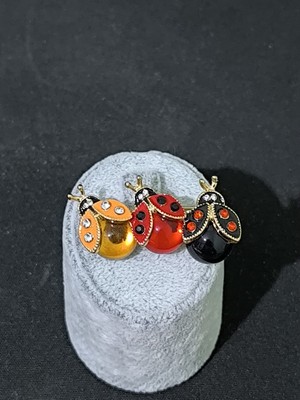 Vulwox Üç Kardeş Uğur Böceği Broş