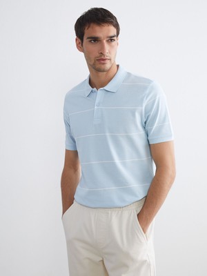 Lc Waikiki Yeni Sezon Polo Yaka Çizgili Pike Erkek Tişört