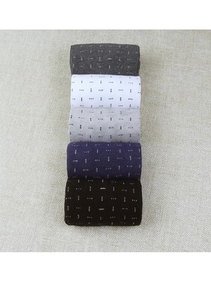 5 Çift Desenli Erkek Çorap Pamuklu