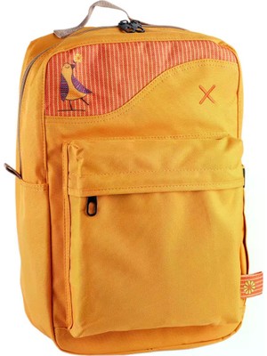 Pisikopat Kuş Figürlü Sanatsal Kanvas Unisex Sırt Çantası