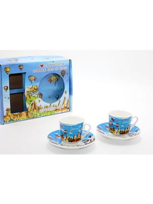 Lowell Home Ieg Yöresel Ikili Fincan Seti Model 4  LWLHMRS-İEG4256