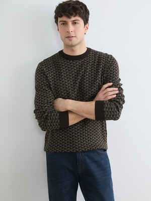 Lc Waikiki Yeni Sezon Erkek Desenli Regular Fit Triko Kazak