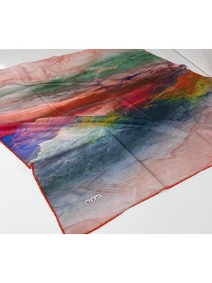 Miray Nevada Büyük Boy Organik Pamuk Eşarp - 120 x 120 - 06252 08