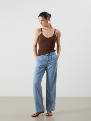 Lc Waikiki Yeni Sezon Wideleg Kadın Jean Pantolon