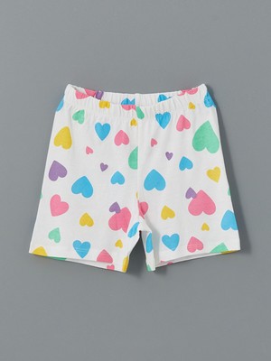 Lc Waikiki Yeni Sezon Beli Lastikli Baskılı Kız Çocuk Pijama Şort