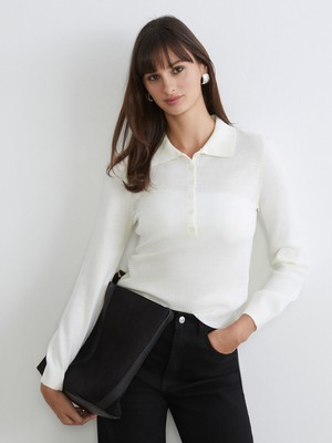 Lc Waikiki Yeni Sezon Polo Yaka Kadın Triko Kazak