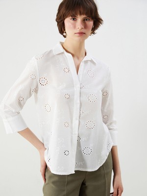 Lc Waikiki Yeni Sezon Ajurlu Brode Kadın Gömlek