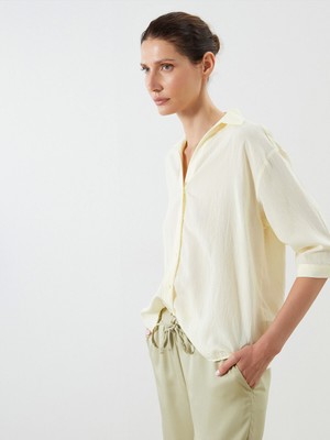 Lc Waikiki Yeni Sezon Çizgili Kadın Gömlek