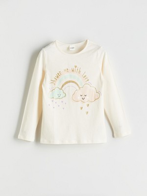 Lc Waikiki Yeni Sezon Bisiklet Yaka Kız Çocuk Pijama Üst