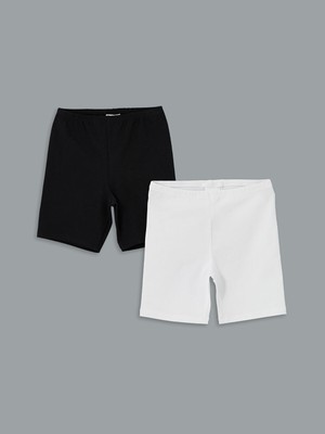 Lc Waikiki Yeni Sezon Beli Lastikli Kız Çocuk Tayt 2'li