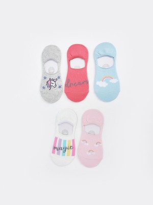 Lc Waikiki Yeni Sezon Desenli Kız Çocuk Babet Çorap 5'li