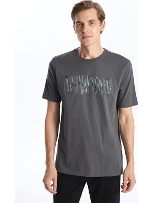 Lc Waikiki Yeni Sezon Bisiklet Yaka Kısa Kollu Baskılı Penye Erkek Tişört